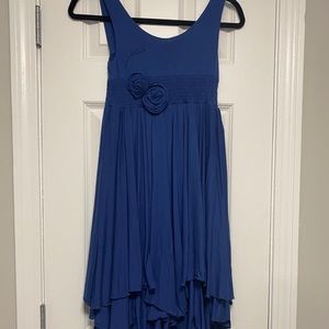 Gattinoni size S (Italian 40) blue NWT dress